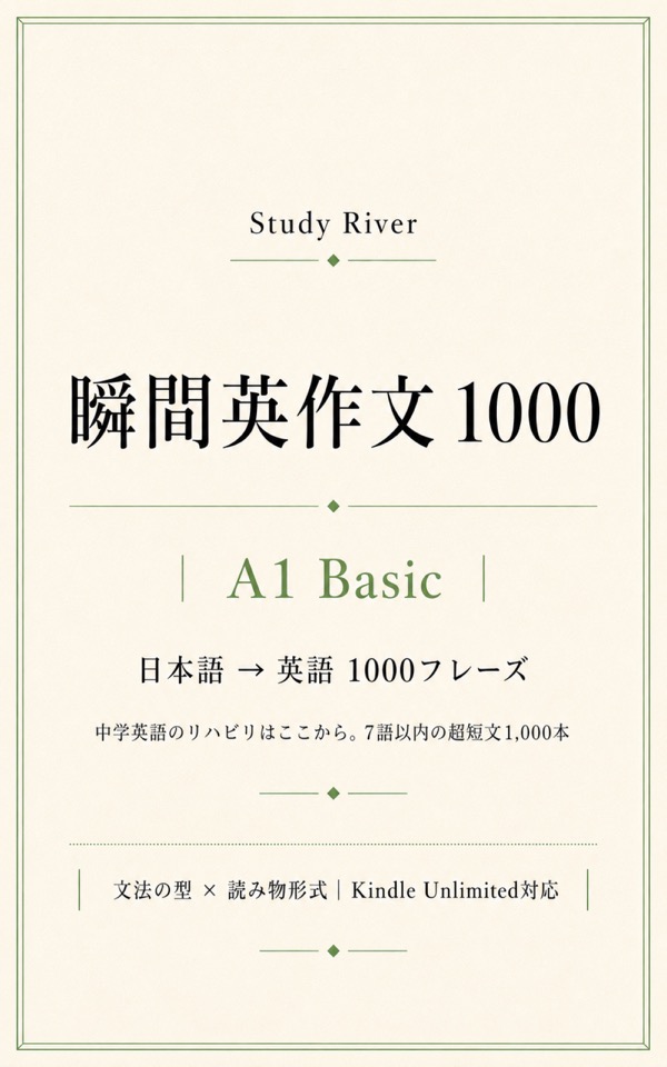瞬間英作文1000 A1 Basic 表紙